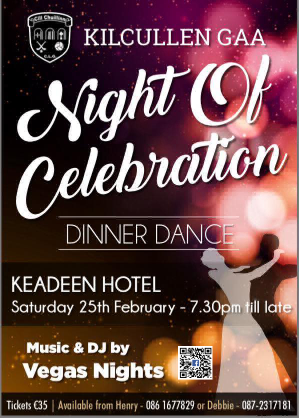 dinner dance tickets selling fast kilcullen gaa selling dinners flyer